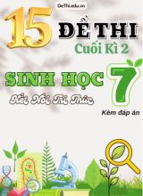 Tuyển tập 15 Đề thi cuối Kì 2 môn Sinh Học 7 sách Kết Nối Tri Thức (Kèm đáp án)